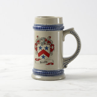 Chope À Bière Manteau de Brodie des bras Stein - crête de