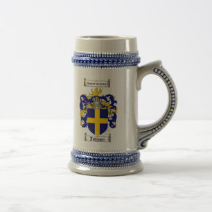 Chope À Bière Manteau de Johnson des bras Stein/de crête Stein
