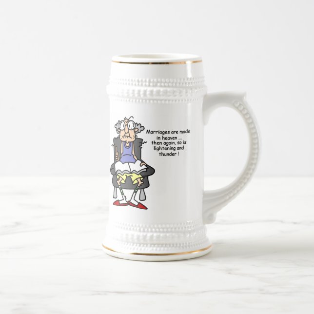 Chope À Bière Mariage, Éclair, Humour tonnerre (Droite)