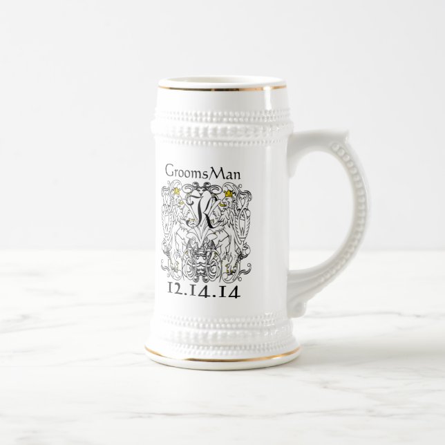 Chope À Bière Mariage Lion Rampant Renaissance (Droite)
