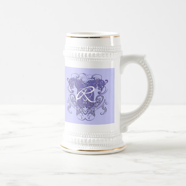 Chope À Bière Mariage Renaissance Lion Rampant (Droite)