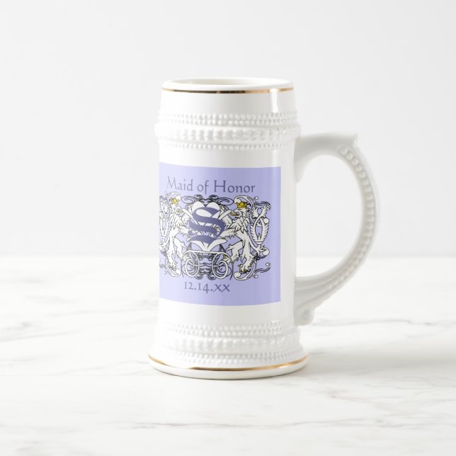 Chope À Bière Mariage Renaissance Lion Rampant (Droite)