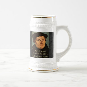 Chope À Bière Martin Luther Ici Je Cite