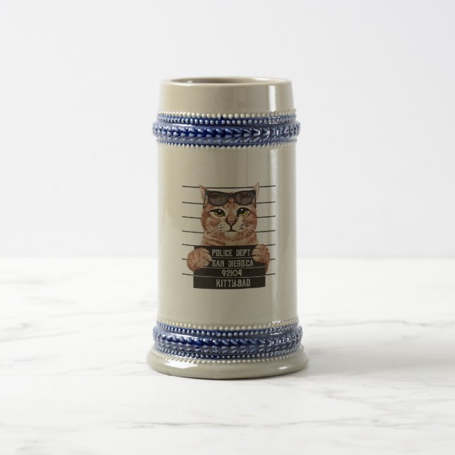 Chope À Bière mauvaise conception du chat mignon | design chats (Centre)