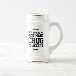 Chope À Bière Meilleure proposition d'homme Chug pour accepter M