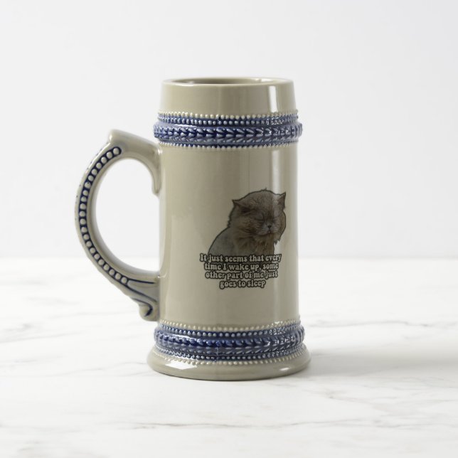 Chope À Bière Mème de chat amusant pour les amateurs de chatte e (Gauche)