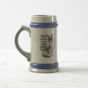 Chope À Bière Mème drôle de chat grincheux pour les amoureux et