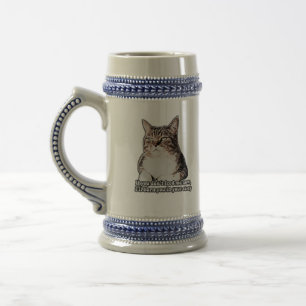 Chope À Bière Mème du chat grincheux pour les personnes qui aime