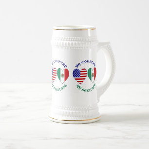 Chope À Bière Mexique USA Mon pays Mon patrimoine