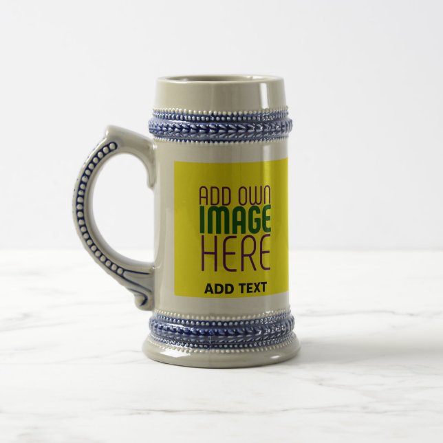 CHOPE À BIÈRE MODÈLE TEXTE D'IMAGE JAUNE LUMINEUSE MODERNE (Gauche)