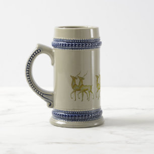Chope À Bière Moderne Renne Noël Minimaliste