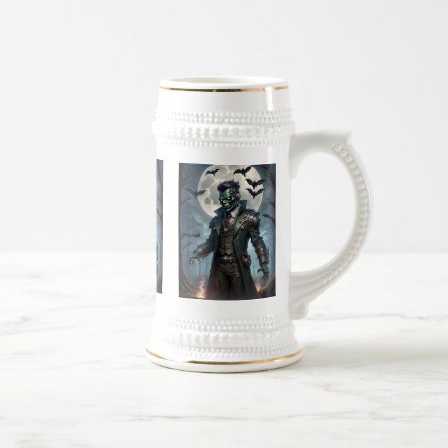 Chope À Bière Monstre de Frankenstein Steampunk Halloween (Droite)