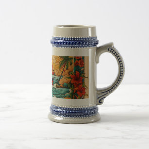 Chope À Bière Monterey Beach Sunset Tattoo Mug- Bold & Coloré