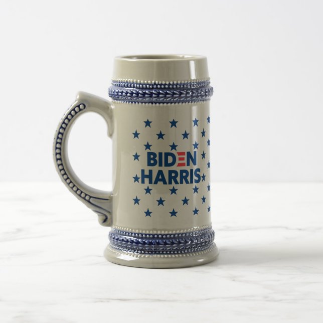 Chope À Bière Motif Biden / Harris Blue Stars (Gauche)