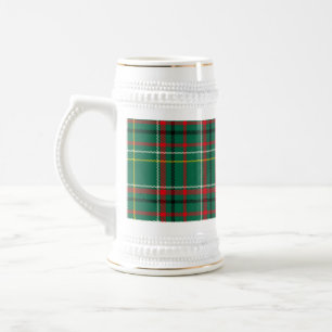 Chope À Bière Motif carreau de Noël vert-23914