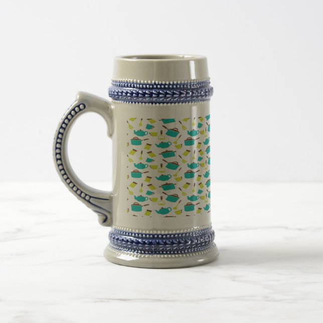 Chope À Bière Motif d'ustensiles de cuisine (Gauche)