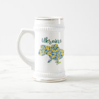 Motif folklorique et typographie ukrainienne Beer