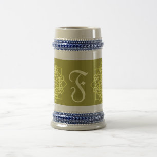 Chope À Bière motif thaïlandais carré de design graphique modern