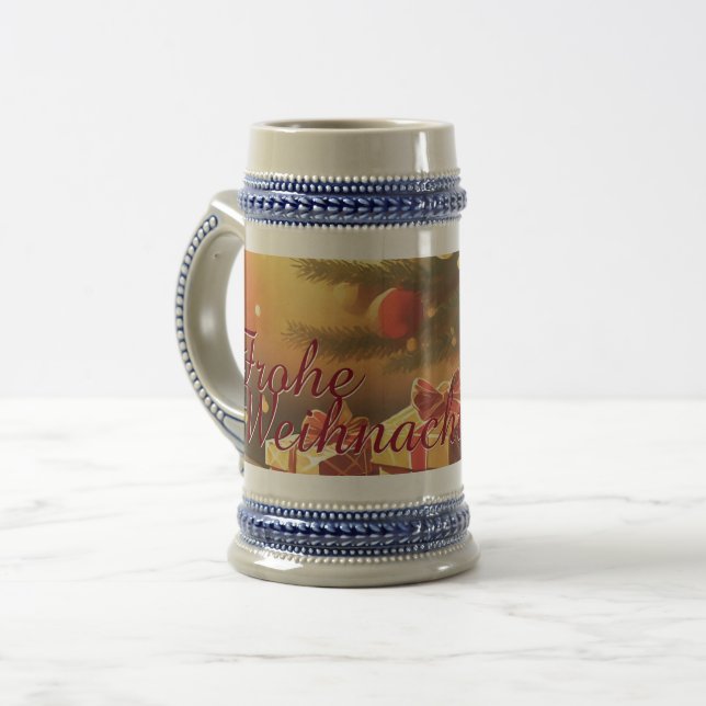Chope À Bière Motiv, mit Geschenken unterm Weihnachtsbaum 37016 (Devant gauche)