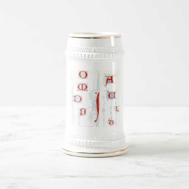 Chope À Bière Musique Alphabet (Centre)