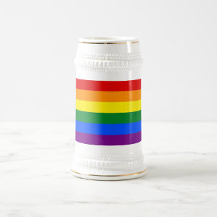 Chope À Bière Musique avec drapeau Rainbow LGBT