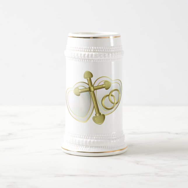 Chope À Bière Musique cadeau mariage (Centre)