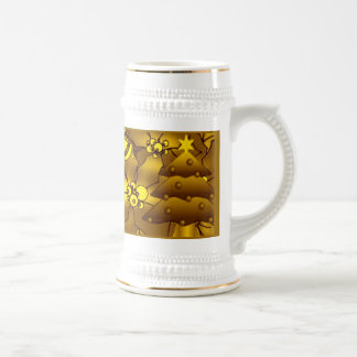 Chope À Bière Musique de Noël d'or