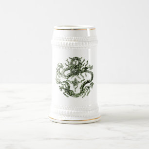 Chope À Bière Musique dragon verte