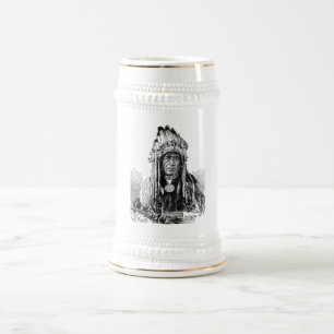 Chope À Bière Musique en chef indien