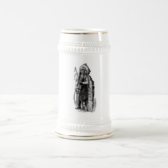 Chope À Bière Musique en chef indien (Centre)