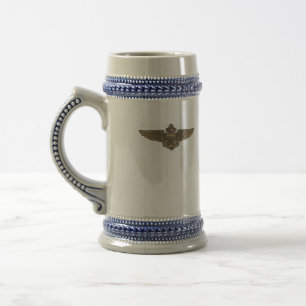 Chope À Bière NAVAIR 0966 Stein avec des ailes d'aviateur
