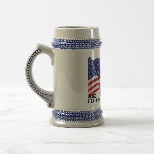 Chope À Bière Ne brûle pas mon drapeau