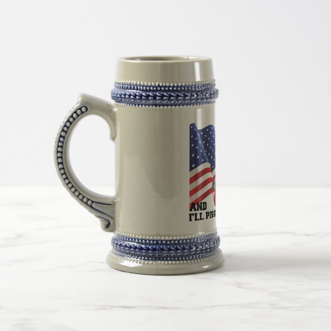 Chope À Bière Ne brûle pas mon drapeau (Gauche)