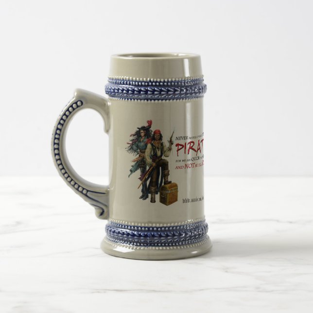 Chope À Bière Ne jamais mêler aux pirates (Gauche)