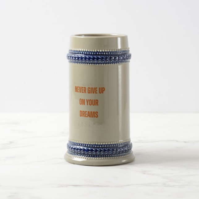 Chope À Bière Ne jamais renoncer à rester fort (Centre)