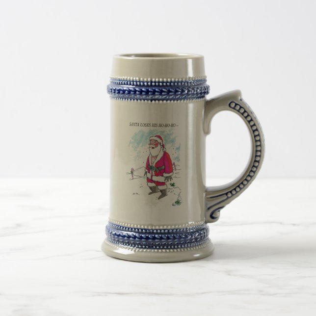 Chope À Bière No Ho-Ho-Ho avec texte à gauche stein (Droite)