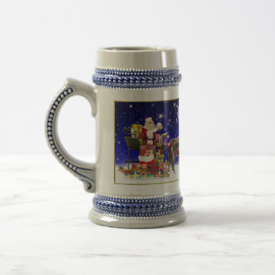 Chope À Bière Noël américain Stein personnalisable