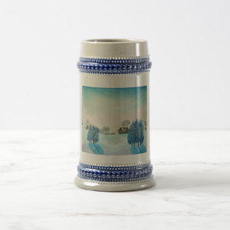 Chope À Bière Noël bleu suisse