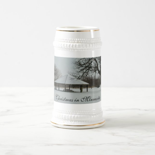 Chope À Bière Noël en bière Stein du Minnesota (Centre)