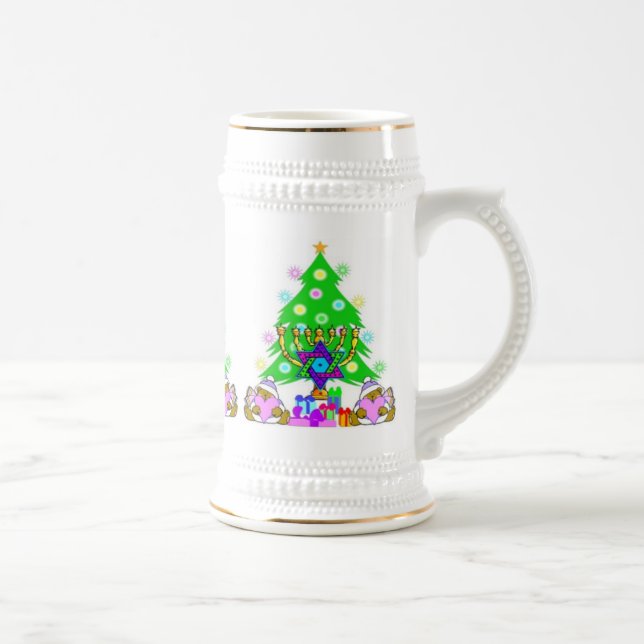 Chope À Bière Noël et Hanoukka ensemble (Droite)
