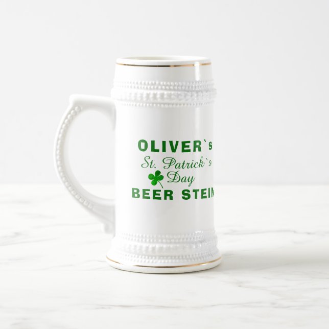 Chope À Bière Nom du trèfle vert de la Saint-Patrick (Gauche)