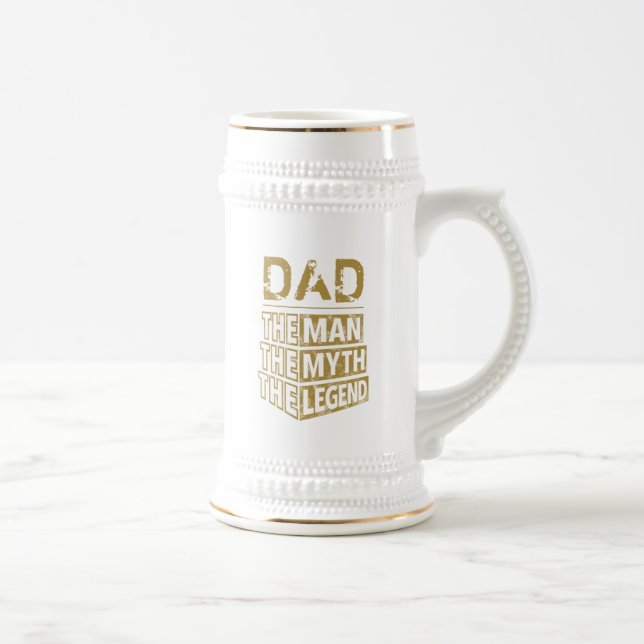 Chope À Bière Nom Personnalisé L'Homme Le Mythe La Légende (Droite)