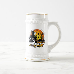 Chope À Bière Nuit d'Halloween effrayant