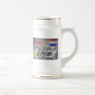 Chope À Bière OBAMA CARE vs LES AMÉRICAINS