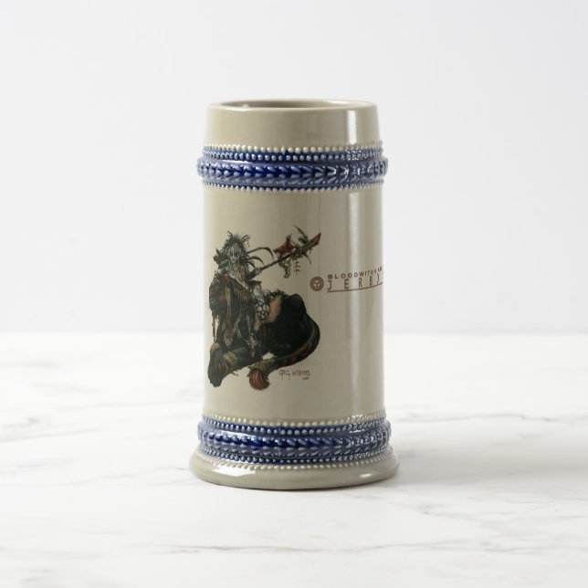 Chope À Bière Obscurité une grand Stein (Centre)