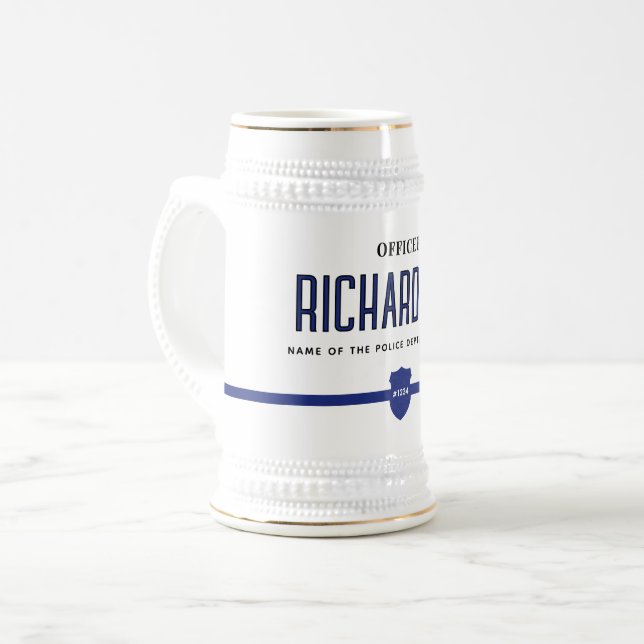 Chope À Bière Officier de police de ligne mince (Devant gauche)