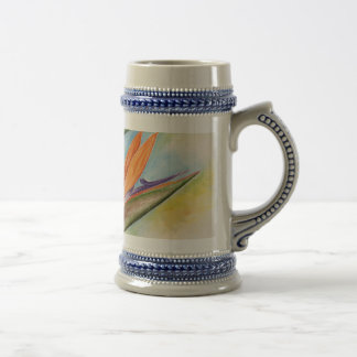Chope À Bière Oiseau de l'art de fleur de paradis - multi