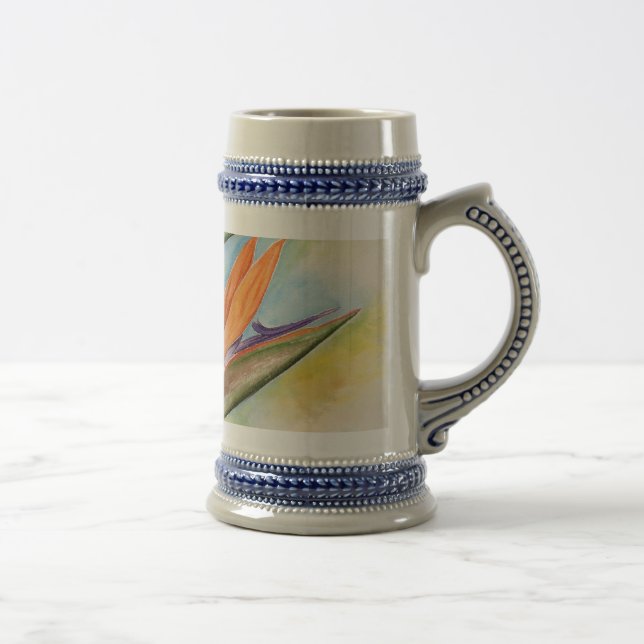 Chope À Bière Oiseau de l'art de fleur de paradis - multi (Droite)
