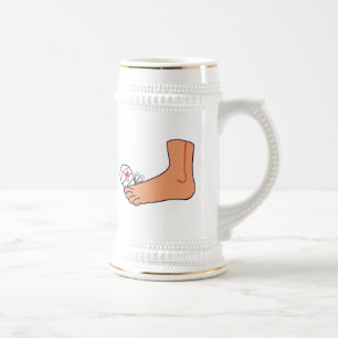 Chope À Bière Orteil cassé par Foot-2