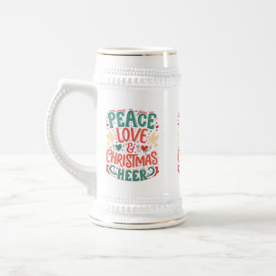 Chope À Bière Paix, Amour & Noël Cheer - Stein Festive 22 o
